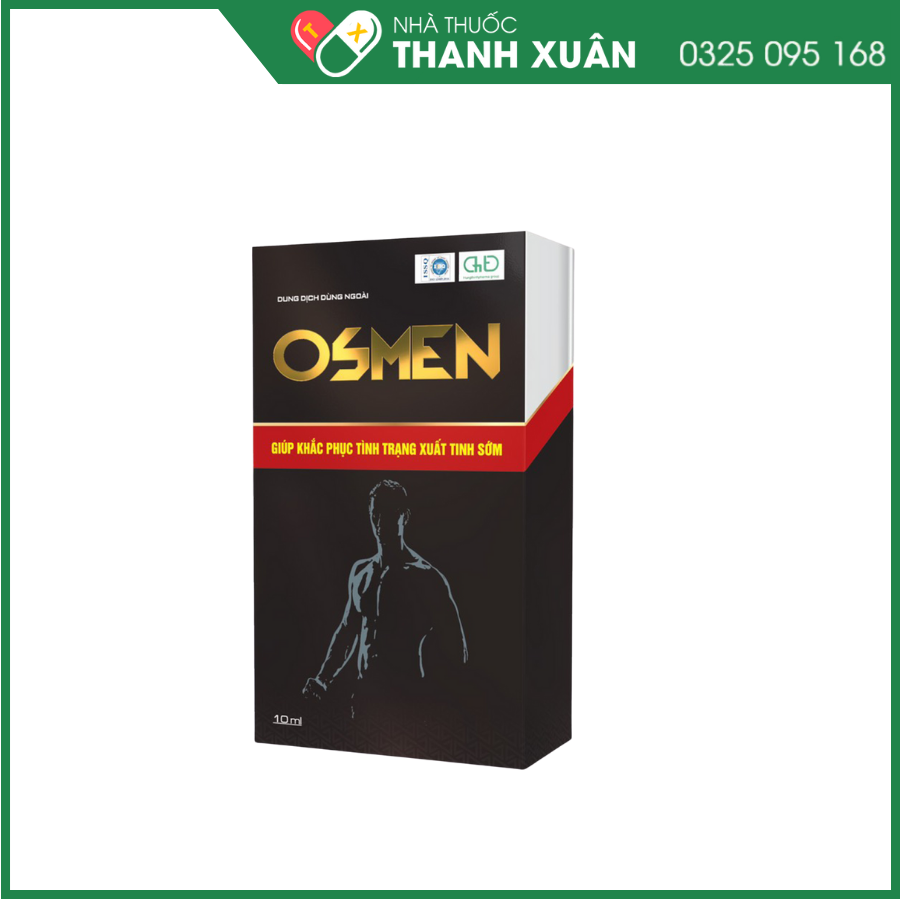 Sản phẩm Osmen hỗ trợ tình trạng xuất tinh sớm